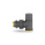 Запорный радиаторный клапан VMDV03, 1/2" x 3/4"EK, угловой, черный Varmega Design VMDV03-210415