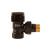 Клапан термостатический для радиатора Arrowhead Black, угловой, Ду15 212122B