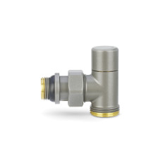 Запорный радиаторный клапан VMDV03, 1/2" x 3/4"EK, угловой, серый Varmega Design VMDV03-310415