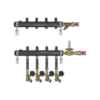 Этажный коллектор RIDAN TDU.5R DN50-2R-25-APT20-MVT15