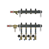 Этажный коллектор RIDAN TDU.5R DN50-6L-20-APT15-MVT15