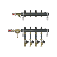 Этажный коллектор RIDAN TDU.5R DN50-8L-20-APT15-MNT15