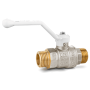Кран шаровой 3/4" LD Pride 47.20.Н-Н.Р муфтовый НР-НР латунный ДУ 20 47.305.20 ручка-рычаг 47.305.20