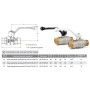 Кран шаровой 3/4" LD Pride 47.20.Н-Н.Р муфтовый НР-НР латунный ДУ 20 47.305.20 ручка-рычаг 47.305.20