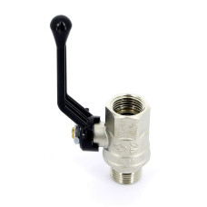Кран шаровой 1/2" Bugatti New Jersey 915 09150003 ручка-рычаг НВ