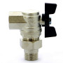 Кран шаровой с американкой 3/4" Bugatti Oregon 594 05940005 бабочка НВ