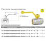 Кран шаровый 1 1/4" газовый LD Pride 47.32.В-В.Р.GAS газовый ДУ 32 47.351.32