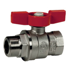 Кран шаровой 1 1/4" Giacomini R854 R854X026 бабочка наружная и внутренняя резьба