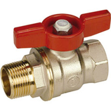 Кран шаровой 3/4" Giacomini DADO R914 R914X024 бабочка наружная и внутренняя резьба