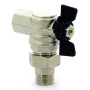 Кран шаровой с американкой 1/2" Bugatti Oregon 594 05940001 бабочка НВ