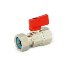 Кран шаровый с накидной гайкой 1/2` BB с мини флажком | Uni-Fitt 115L2000