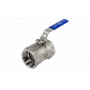 Кран шаровой стальной 1 1/4" Ридан BVS-R 082X4605R ручка-рычаг, с внутренней резьбой, нерж. сталь стандартнопроходной