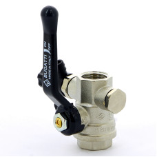 Кран шаровой 1/2" Bugatti Oregon 330 03300019 ручка-рычаг НВ