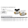 Кран шаровой 1/2" LD Pride 47.15.Н-Н.Б с наружной резьбой латунный ДУ 15 47.304.15
