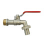 Шаровой кран Ридан BVR-CR 065B8300RG 1/2" ручка-рычаг, со штуцером под шланг