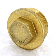 Заглушка 1 1/2" с внешней резьбой Uni-Fitt | 608G6000 латунь