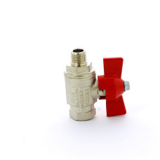 Кран шаровой 1/4″ резьба ВН Itap 093 1/4″ Ideal бабочка