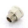 Переходник резьбовой ВН 3/8"-1/2" Uni-Fitt | 603N1200 никелированная латунь