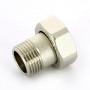 Соединение редукционное с накидной гайкой 1/2" x 3/4" НВ Uni-Fitt 624N2300 никелированная латунь