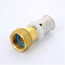 Муфта с накидной гайкой пресс-В 16-1/2" Uni-Fitt | 714G6200 латунь