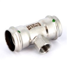 Тройник 35×1/2" Viega 437213 нержавеющая сталь