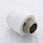 Муфта комбинированная сварка-Н PPR 25-3/4" Pro Aqua PA230 | PA23014P полипропилен белый