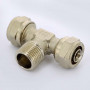 Тройник обжим-Н 16-1/2"-16 Uni-Fitt | 668N6260 никелированная латунь