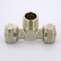 Тройник обжим-Н 16-1/2"-16 Uni-Fitt | 668N6260 никелированная латунь