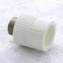 Муфта полипропиленовая с наружной резьбой PP-R 32-3/4" нр Pro Aqua PA230 | PA23016P полипропилен белый