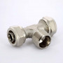 Тройник обжим-Н 20-1/2"-20 Uni-Fitt | 668N7270 никелированная латунь