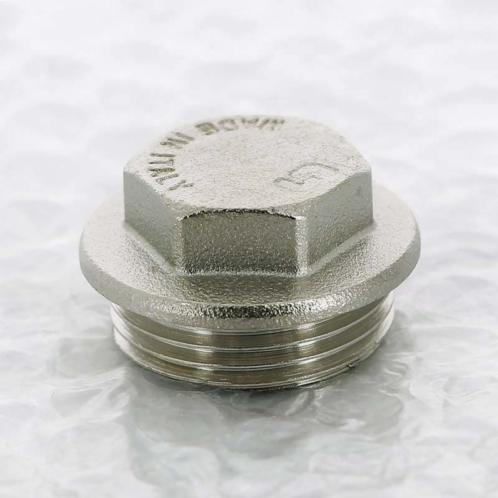Заглушка 1" Н Uni-Fitt 608N4000 никелированная латунь