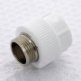 Муфта комбинированная сварка-Н PPR 32-1" Pro Aqua PA230 | PA23018P полипропилен белый