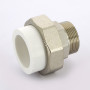 Муфта комбинированная разъемная Н PPR 50-1 1/2 " Pro Aqua PA210 | PA21022 полипропилен белый