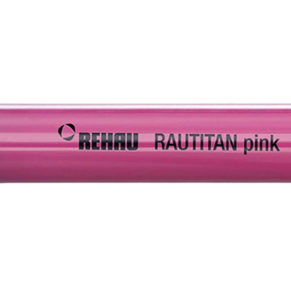 Труба полиэтиленовая с кислородным барьером PE-Xa/EVAL RAUTITAN pink REHAU 20х2,8 бухта 120м | 136052-120