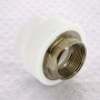 Муфта комбинированная с внутренней резьбой PPR 40-1 1/2" вр Pro Aqua PA225 | PA22521P полипропилен белый