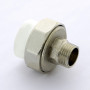 Муфта разъемная с наружной резьбой PPR 25-1/2" нр Pro Aqua PA210 | PA21012 полипропилен белый