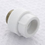 Муфта комбинированная сварка-Н PPR 40-1" Pro Aqua PA230 | PA23020 полипропилен белый