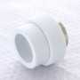 Муфта комбинированная под ключ сварка-В PPR 50-1 1/2 " Pro Aqua PA225 | PA22522P полипропилен белый