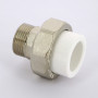 Муфта комбинированная разъемная Н PPR 25-3/4" Pro Aqua PA210 | PA21014 полипропилен белый