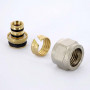 Соединитель обжим-В евроконус 16-1/2" Uni-Fitt | 680N1612 никелированная латунь