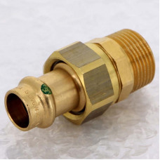 Соединение разъёмное 15×3/4" Viega 140878 бронза