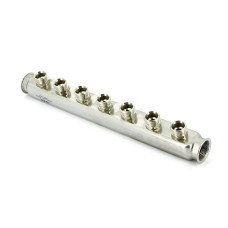 Коллектор ВВ 1" нержавеющая сталь UNI-FITT 7 выходов 3/4"EK | 430I4307