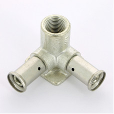 Водорозетка пресс-В проходная HENCO 16x1/2"x16 | 3P-160416