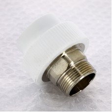 Муфта комбинированная под ключ сварка-Н PPR 50-1 1/2 " Pro Aqua PA235 | PA23522P полипропилен белый
