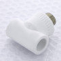 Тройник полипропиленовый с наружной резьбой PPR 20-1/2-20 Pro Aqua | PA25008P белый