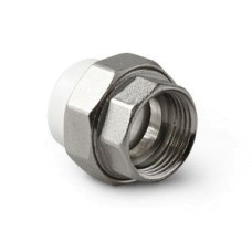 Муфта комбинированная разъемная В PPR 40-1 1/2 " Pro Aqua PA200 | PA20021 полипропилен белый