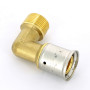 Угол 90 пресс-Н 26-3/4" HENCO 5P | 5P-2605 латунь/нерж. сталь