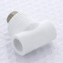 Тройник полипропиленовый с наружной резьбой PPR 20-1/2-20 Pro Aqua | PA25008P белый