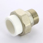 Муфта комбинированная разъемная Н PPR 32-1" Pro Aqua PA210 | PA21018 полипропилен белый
