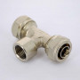 Тройник обжим-В 20-3/4"-20 Uni-Fitt | 667N7370 никелированная латунь